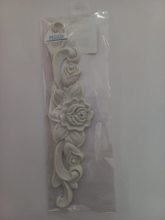 Resin Vintage Rose Scroll