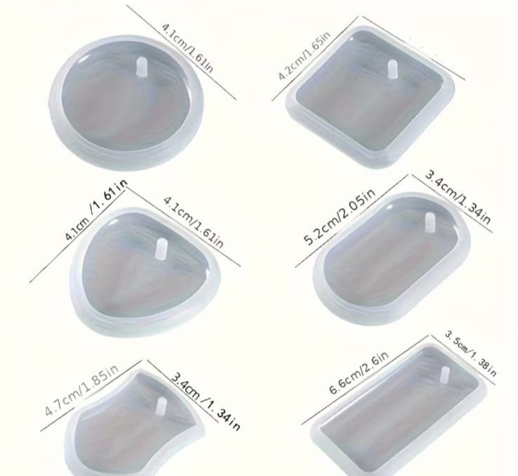 Set of 6 Pendant Molds