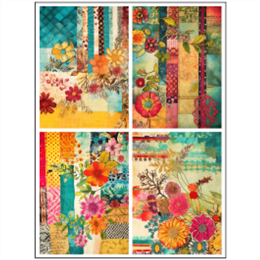 Tear Resistant Deco Print A6 Boho Collage