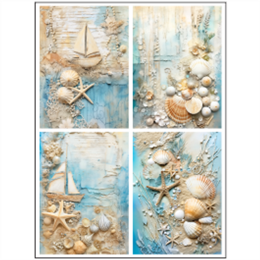 Tear Resistant Deco Print A6 Nautical Journal