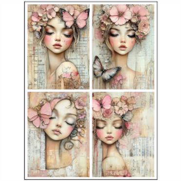Tear Resistant Deco Print A6 Quirky Pink