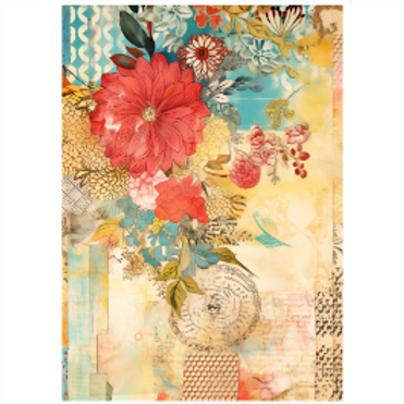Tear Resistant Deco Print Boho Collage