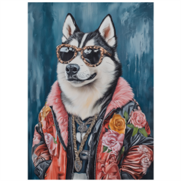 Tear Resistant Deco Print Music Star Husky