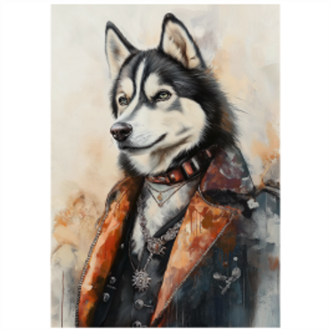 Tear Resistant Deco Print Music Star Husky