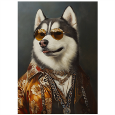Tear Resistant Deco Print Music Star Husky