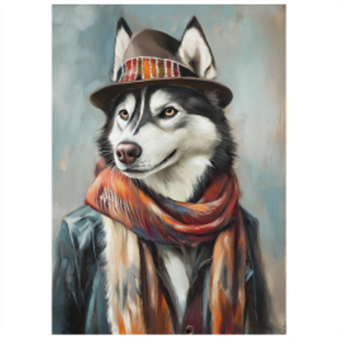 Tear Resistant Deco Print Music Star Husky