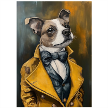 Tear Resistant Deco Print Music Star Jack Russell