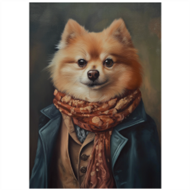 Tear Resistant Deco Print Music Star Pomeranian