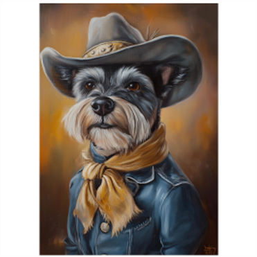 Tear Resistant Deco Print Music Star Schnauzer