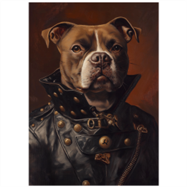 Tear Resistant Deco Print Music Star Staffordshire Bullterrier