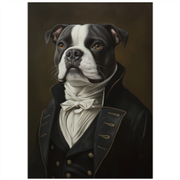 Tear Resistant Deco Print Music Star Staffordshire Bullterrier