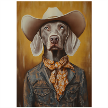Tear Resistant Deco Print Music Star Weimaraner