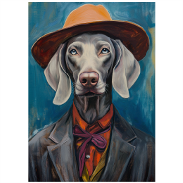 Tear Resistant Deco Print Music Star Weimaraner