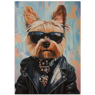 Tear Resistant Deco Print Music Star Yorkshire Terrier