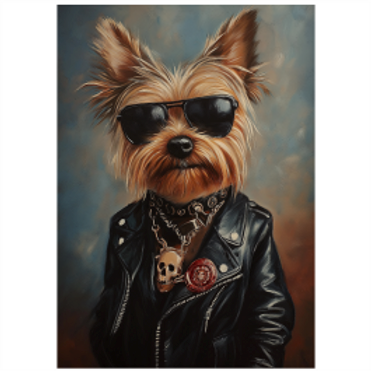 Tear Resistant Deco Print Music Star Yorkshire Terrier