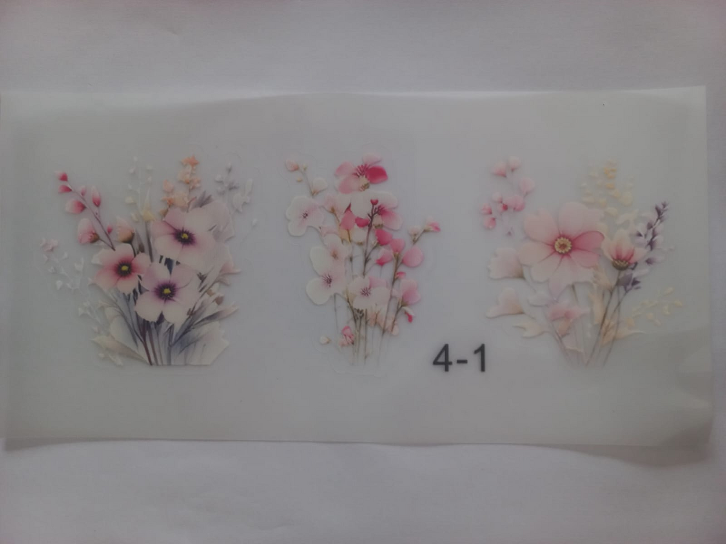 UV DTV Transfer Creative Print Flower