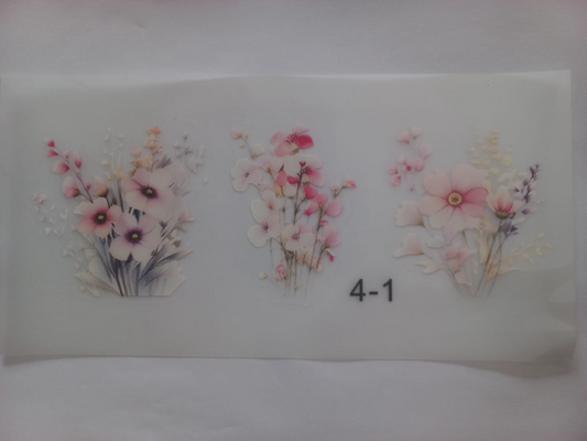 UV DTV Transfer Creative Print Flower