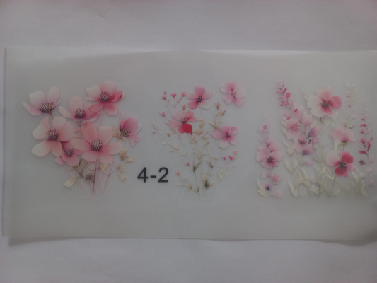 UV DTV Transfer Creative Print Flower