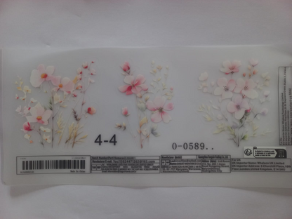 UV DTV Transfer Creative Print Flower