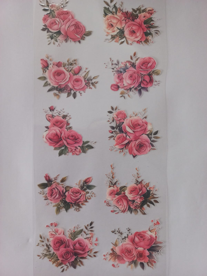 UV DTV Transfer Spring Pink Flower