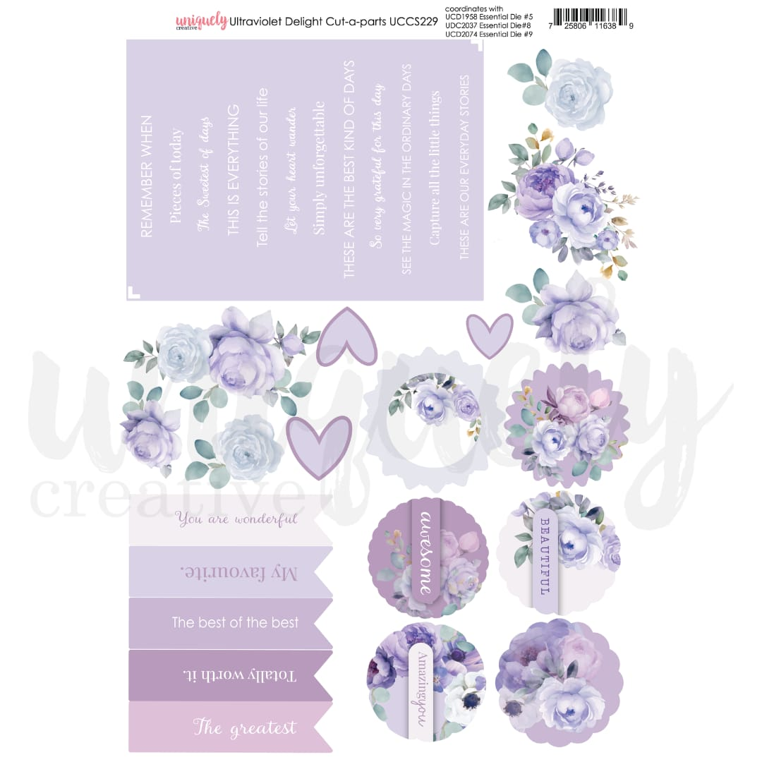 Ultraviolet Delight Cut a Parts