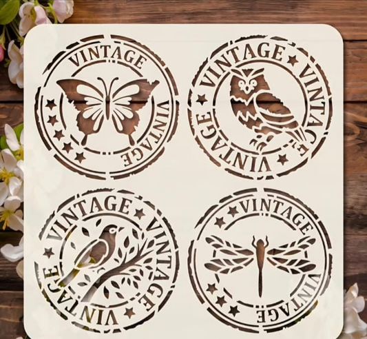 Vintage Animal Stencil