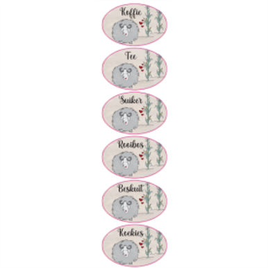 Vinyl Sticker Kitchen Stacked Sheep