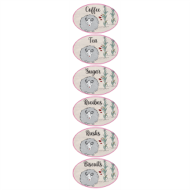 Vinyl Sticker Kitchen Stacked Sheep