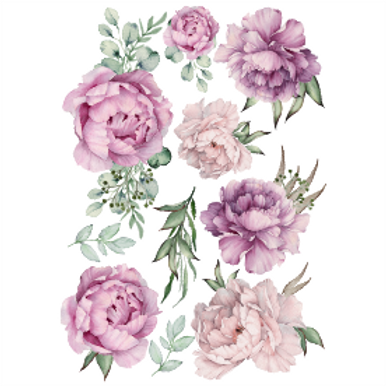 Vinyl Transfer Lavender Blooms A3