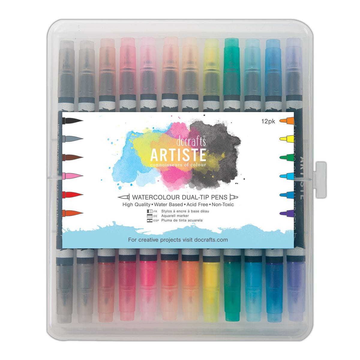 Watercolor dual tip pens 12pk