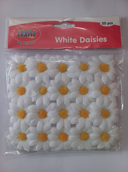 White and Yellow Daisies 20pcs
