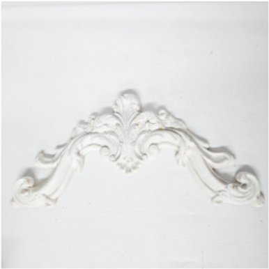 White Resin Baroque Corner