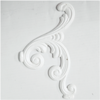 White Resin Baroque Corner No. 1