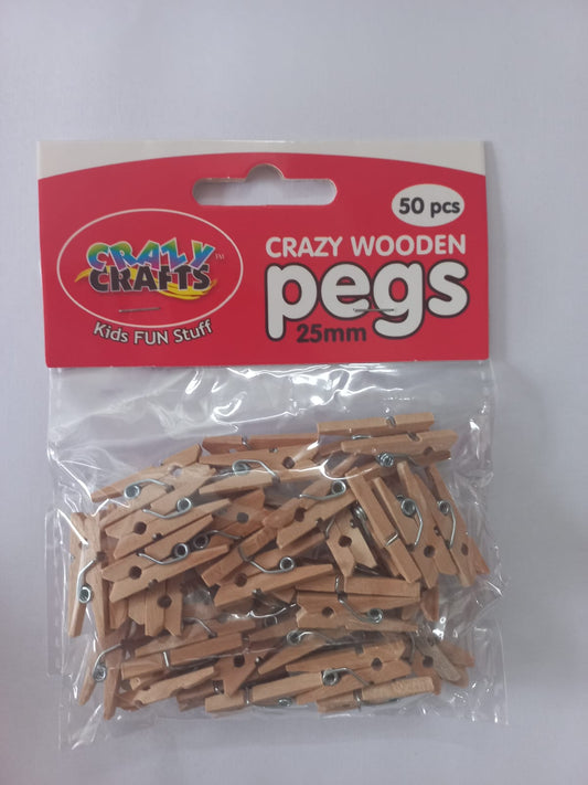 Wooden Pegs 50pcs